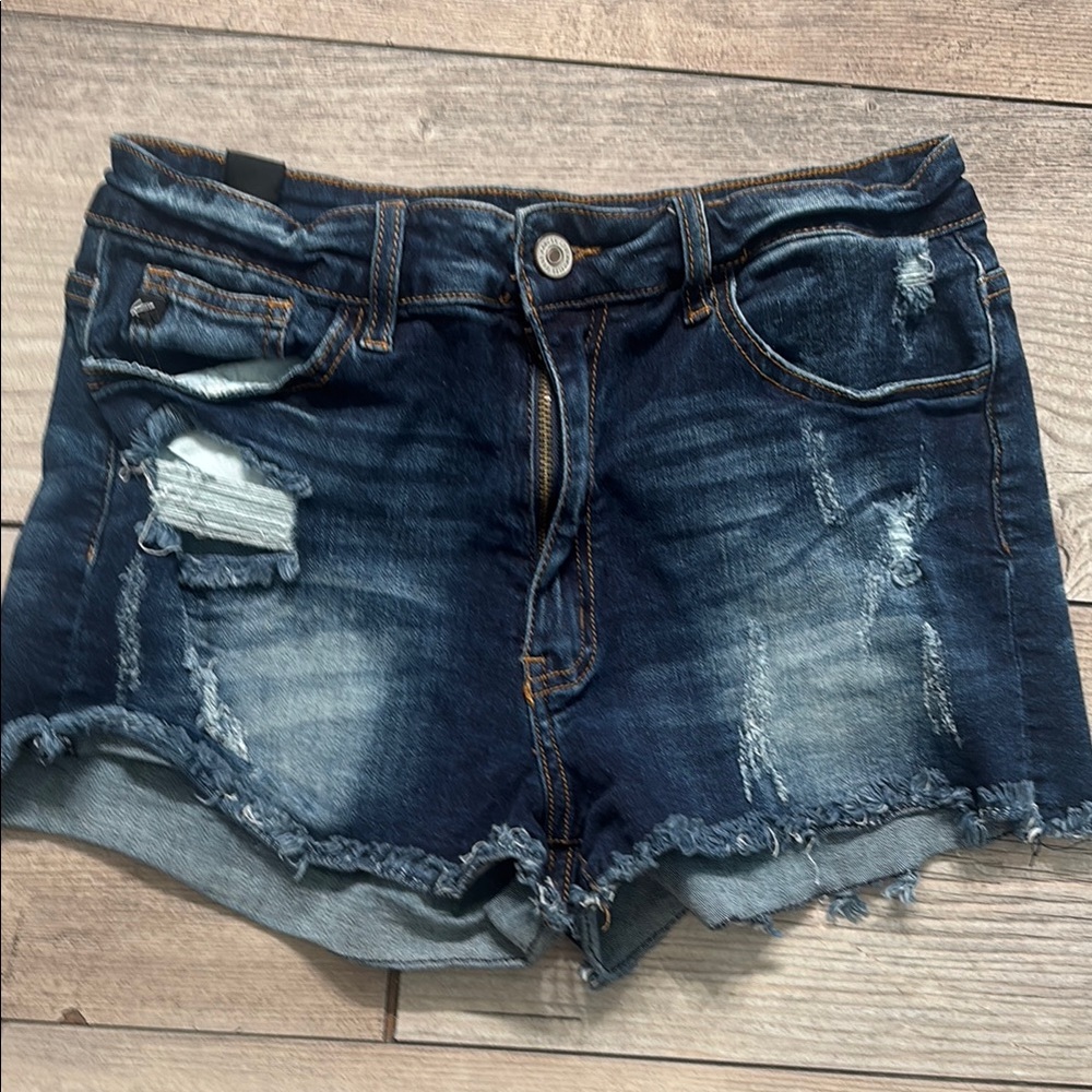 KanCan Distressed Denim Shorts Size W 11 29